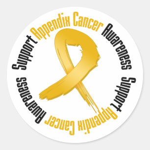 Sticker Rond Soutien Annexe Sensibilisation au cancer