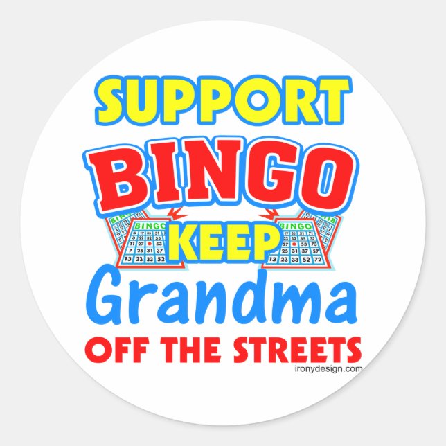 Sticker Rond Soutien Bingo Grand (Devant)