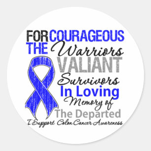Sticker Rond Soutien des hommages Sensibilisation au cancer du 