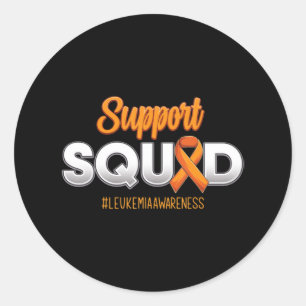 Sticker Rond Soutien Escadron Leucémie Lutte pour