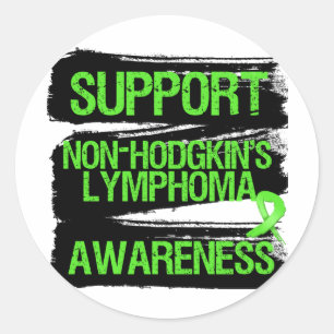 Sticker Rond Soutien Non-Hodgkins Lymphoma Sensibilisation Grun