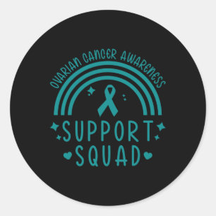 Sticker Rond Soutien Squad Cancer du Sein - En Octobre Nous Por