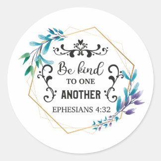 Sticker Rond Soyez gentils les uns avec les autres