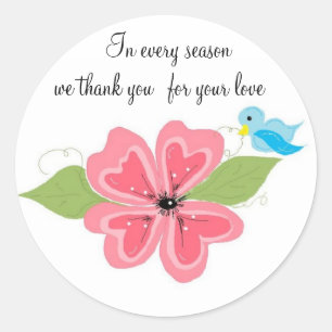 Sticker Rond Soyez Heureux À Chaque Saison