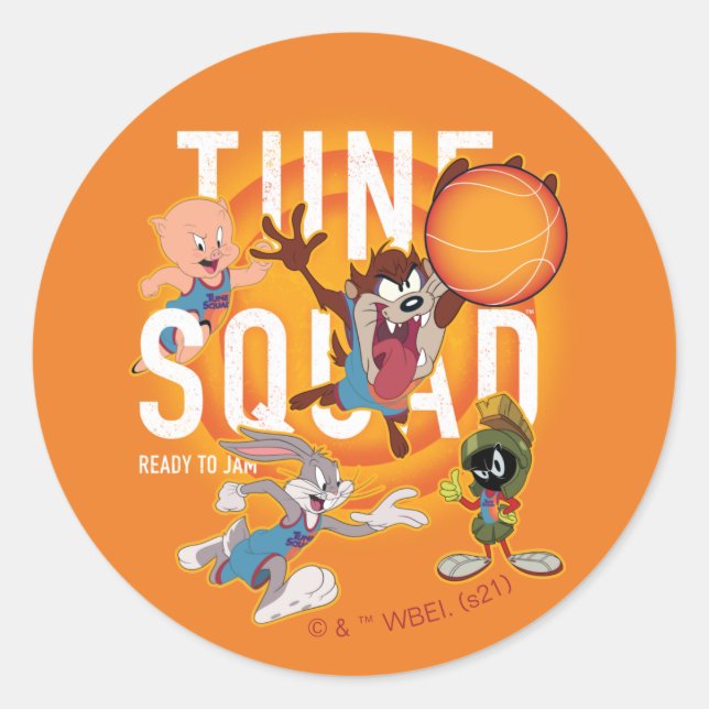 Sticker Rond SPACE JAM : A NEW LEGACY™ TUNE SQUAD™ Dribble (Devant)