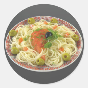 Sticker Rond Spaghetti
