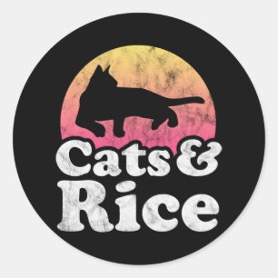 Sticker Rond Spaghetti pour manger des chats 48