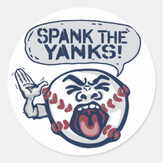 Sticker Rond Spank Yanks, le scandaleux baseball