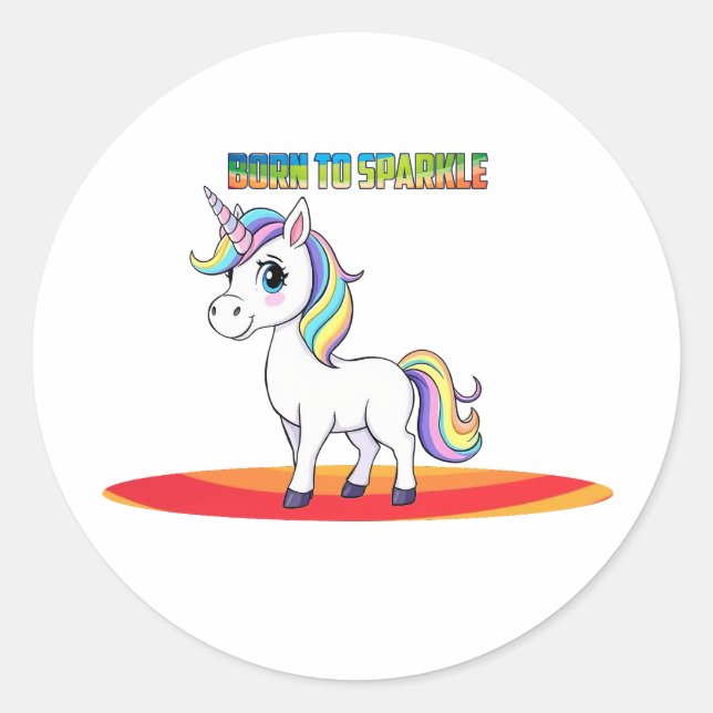 Sticker Rond Sparkle Squad Leader (Devant)
