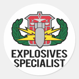 Sticker Rond Spécialiste des explosifs HDS