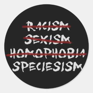 Sticker Rond Speciesism