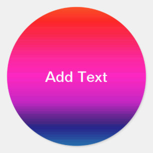 Sticker Rond Spectre des couleurs horizontales - 4