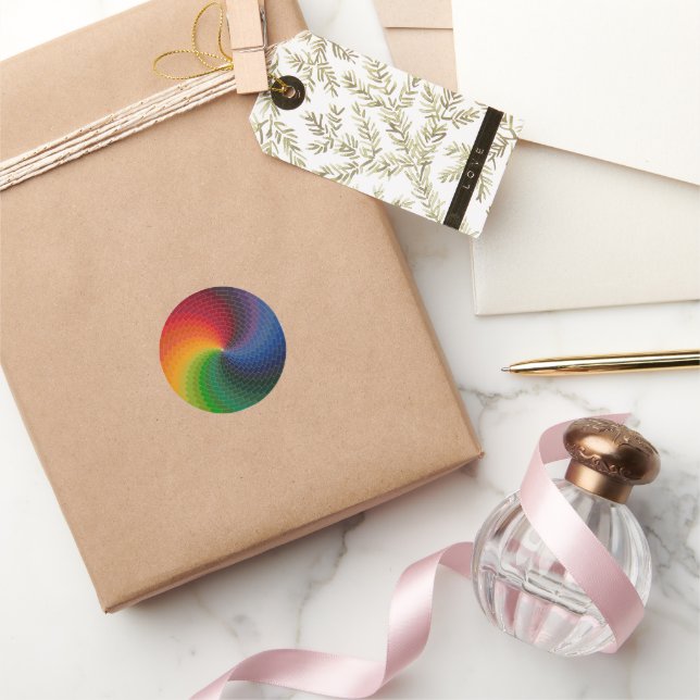 Sticker Rond Spectrum wheel made of bricks (Cadeaux)