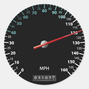 Sticker Rond Speedomètre