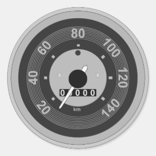 Sticker Rond Speedomètre de la voiture
