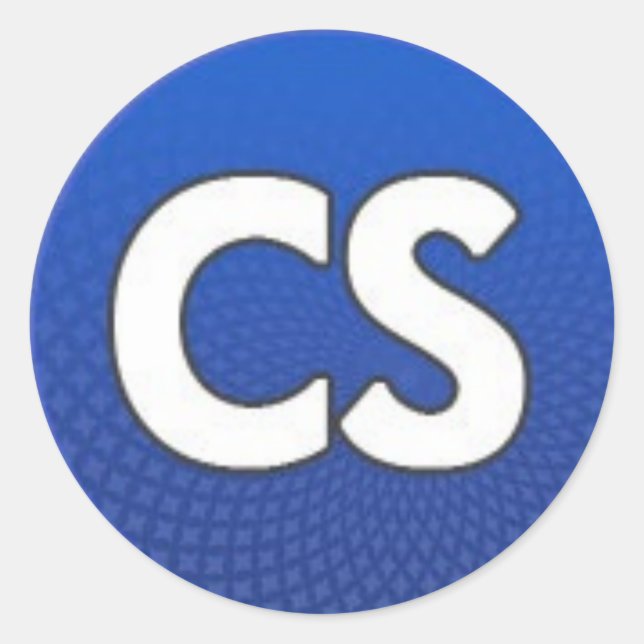Sticker Rond Sphère bleue CS (Devant)