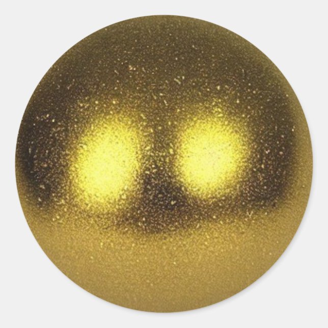 Sticker Rond Sphère d'or (Devant)
