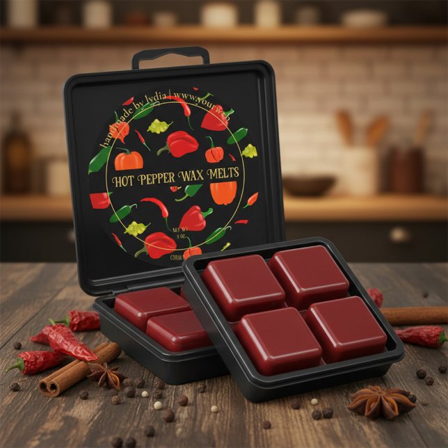 Sticker Rond Spicy Warm Scent Handmade Wax Melts (Créateur téléchargé)