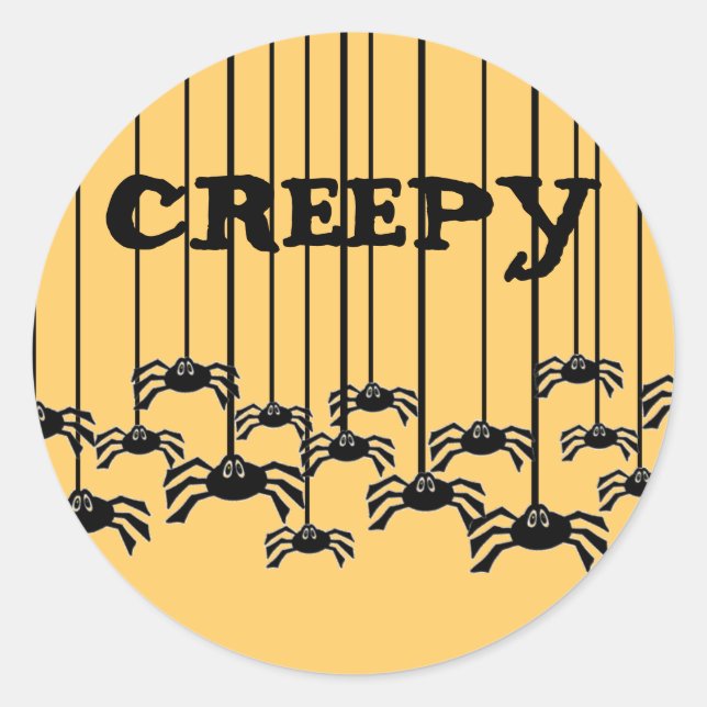 Sticker Rond Spider Web (Devant)