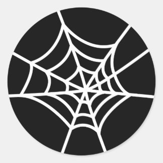 Sticker Rond Spider Web