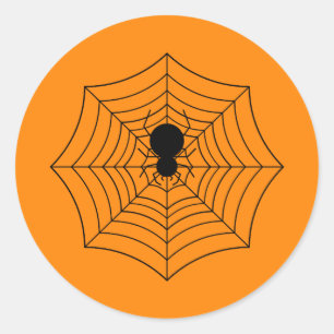 Sticker Rond Spiderweb