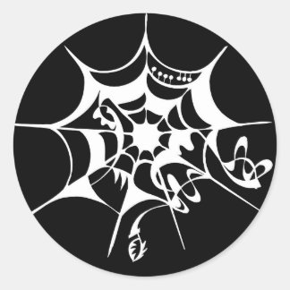 Sticker Rond Spiderweb cobweb