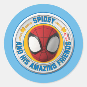 Sticker Rond Spidey et ses amis incroyables Badge Spidey
