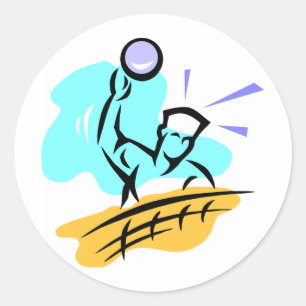 Sticker Rond Spike Volleyball