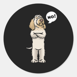 Sticker Rond Spinone Italiano Chien tenace