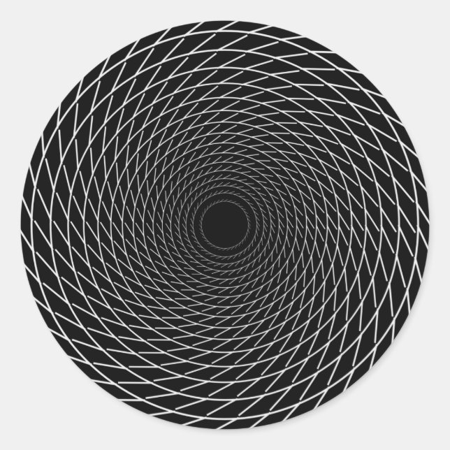 Sticker Rond Spirale à infini (Devant)