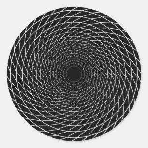 Sticker Rond Spirale à infini