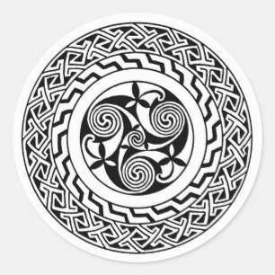 Sticker Rond spirale celtique