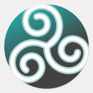 Sticker Rond Spirale de Celtic de Triskele