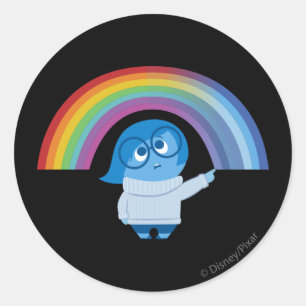 Sticker Rond Spirales mélancoliques