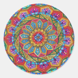 Sticker Rond Spirit & Soul, Mandala #10