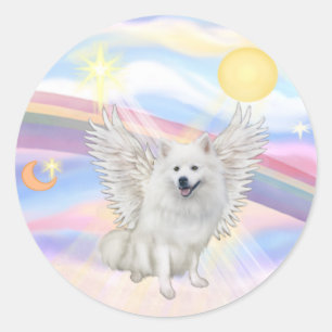Sticker Rond Spitz Eskimo Américain