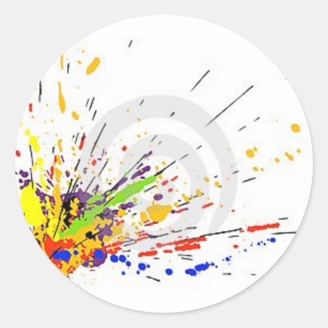 Sticker Rond Splat (Devant)