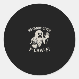 Sticker Rond Spooky No Given F-Caw-F Graphic