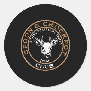 Sticker Rond Spoon Et Crock Po Ing Trophée De Demain