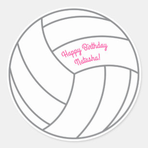Sticker Rond Sport de la partie Anniversaire de enfant de volle