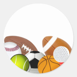 Sticker Rond Sports