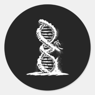 Sticker Rond Sports D'Hiver Snowboard - Snowboard Son Dans Mon 