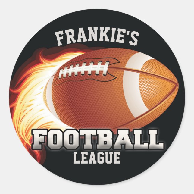 Sticker Rond Sports Flames (Devant)