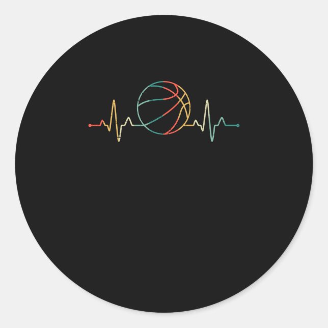 Sticker Rond Sports Players Entraîneurs Fans Basketball (Devant)