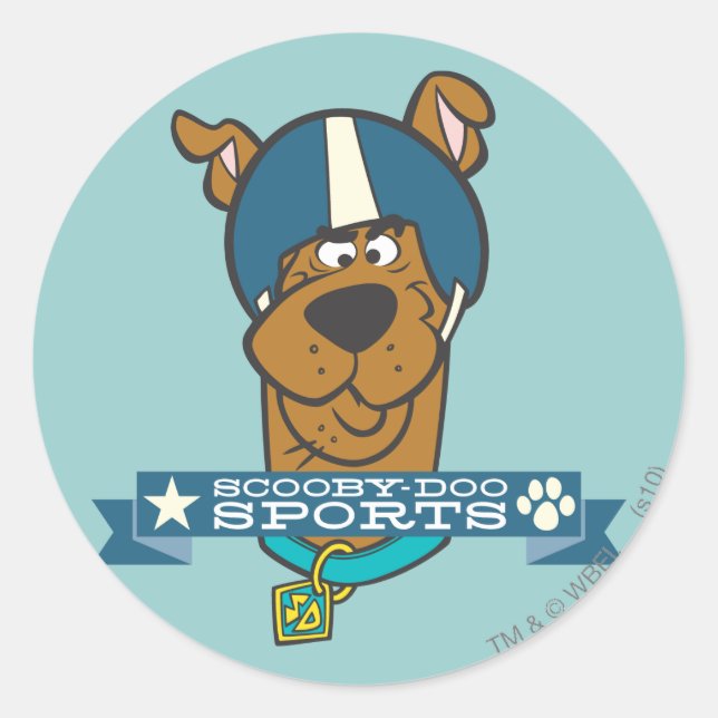 Sticker Rond Sports Scooby-Doo (Devant)