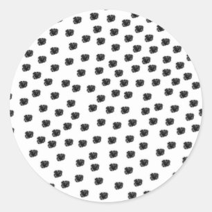 Sticker Rond Spots dalmatiens