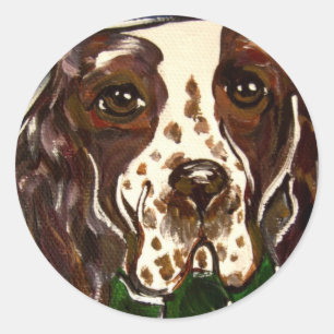 Sticker Rond Springer Spaniel Anglais