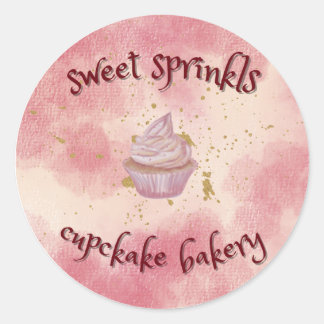 Sticker Rond Sprinkles Colorful Bakery Desserts Catering Pastry