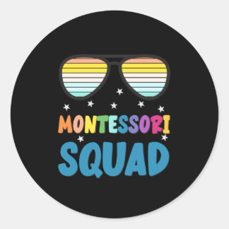 Sticker Rond Squad Montessori