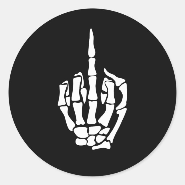 Sticker Rond Squelette (Devant)